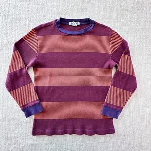 Old Navy Boy's Striped Waffle Tee GUC 6/7